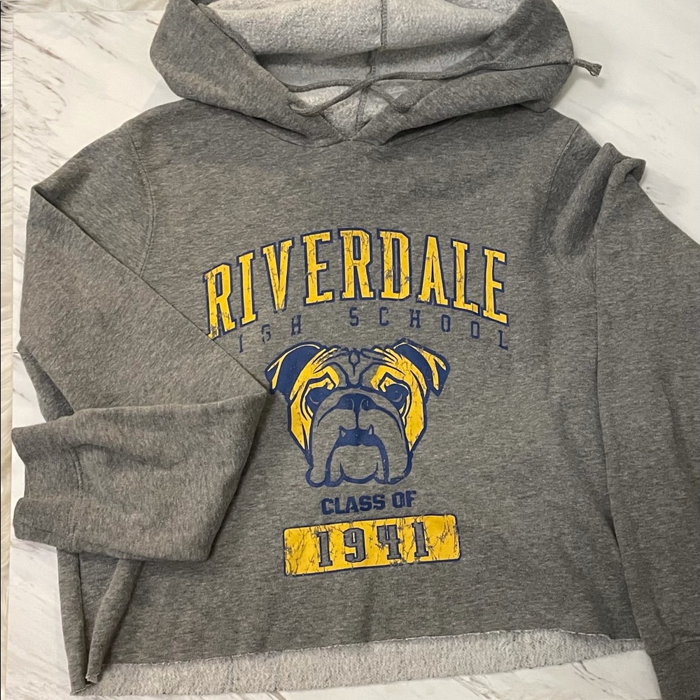 Girls Riverdale cropped hoodie